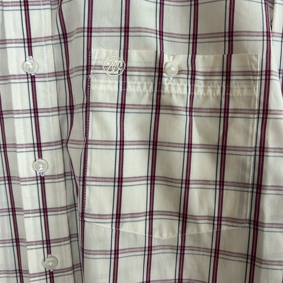 Wrangler White and Red Plaid Men's Shirt - Picture 2 of 3